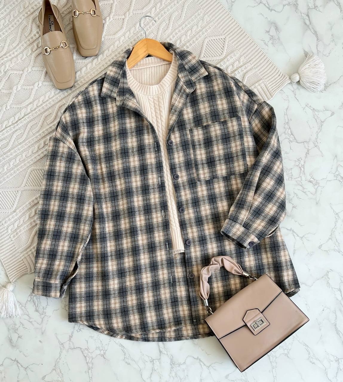 شکت چهارخونه تک جیب کد 2193