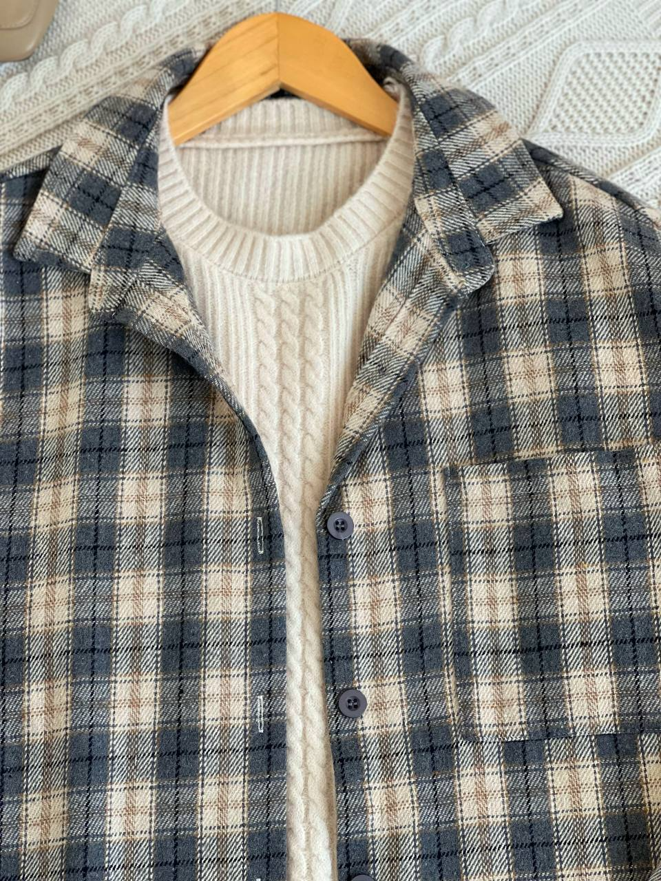 شکت چهارخونه تک جیب کد 2193