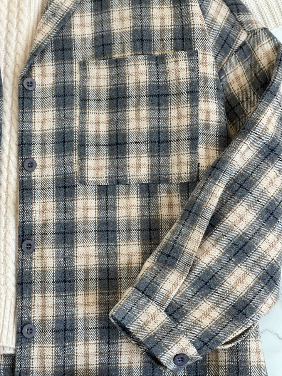 شکت چهارخونه تک جیب کد 2193