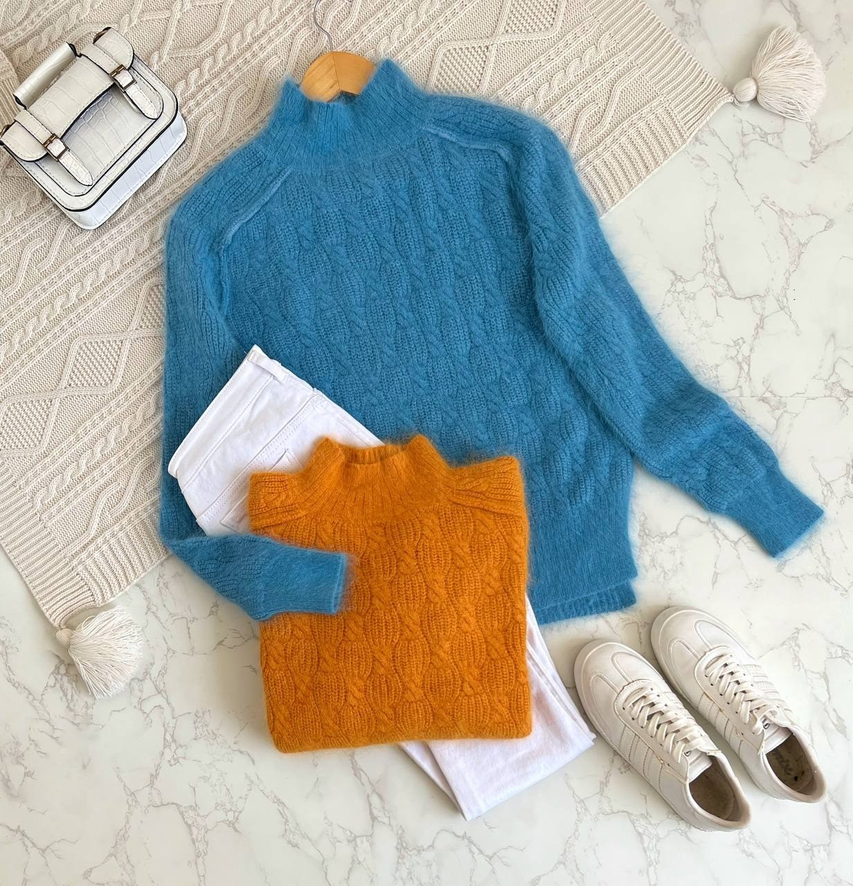 پلیور موهر یقه سه سانت کد 2195