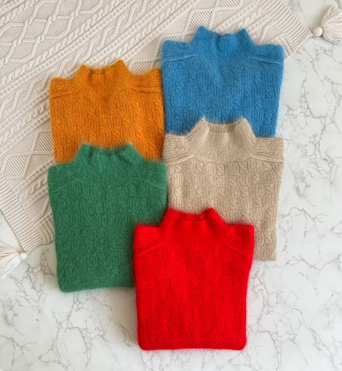 پلیور موهر یقه سه سانت کد 2195