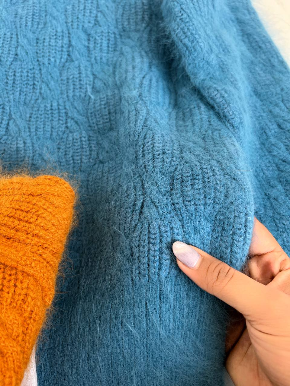 پلیور موهر یقه سه سانت کد 2195