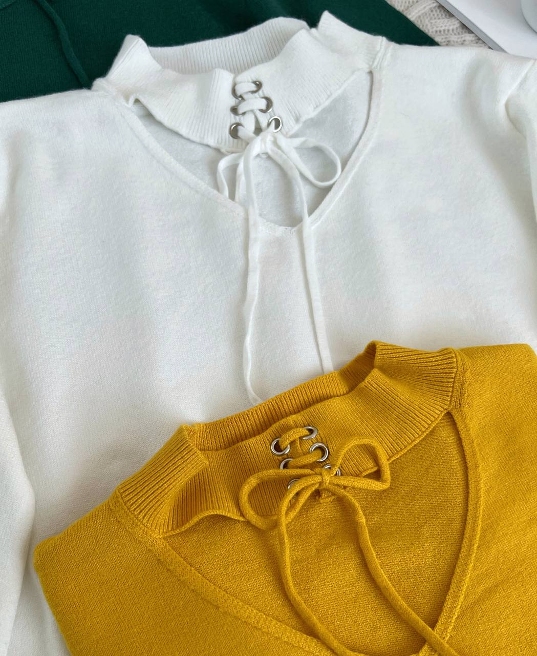 پلیور بافت یقه بنددار کد 2196