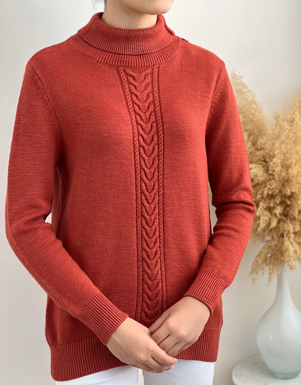 پلیور بافت یقه اسکی کد 2202