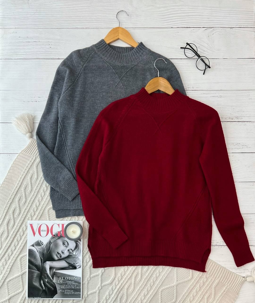 پلیور بافت بغل چاک یقه ضربدری کد 2208