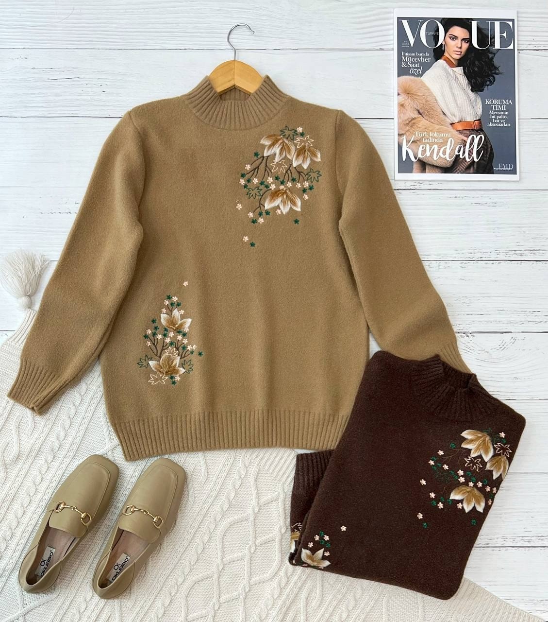 پلیور بافت گلدوزی شده کد 2209