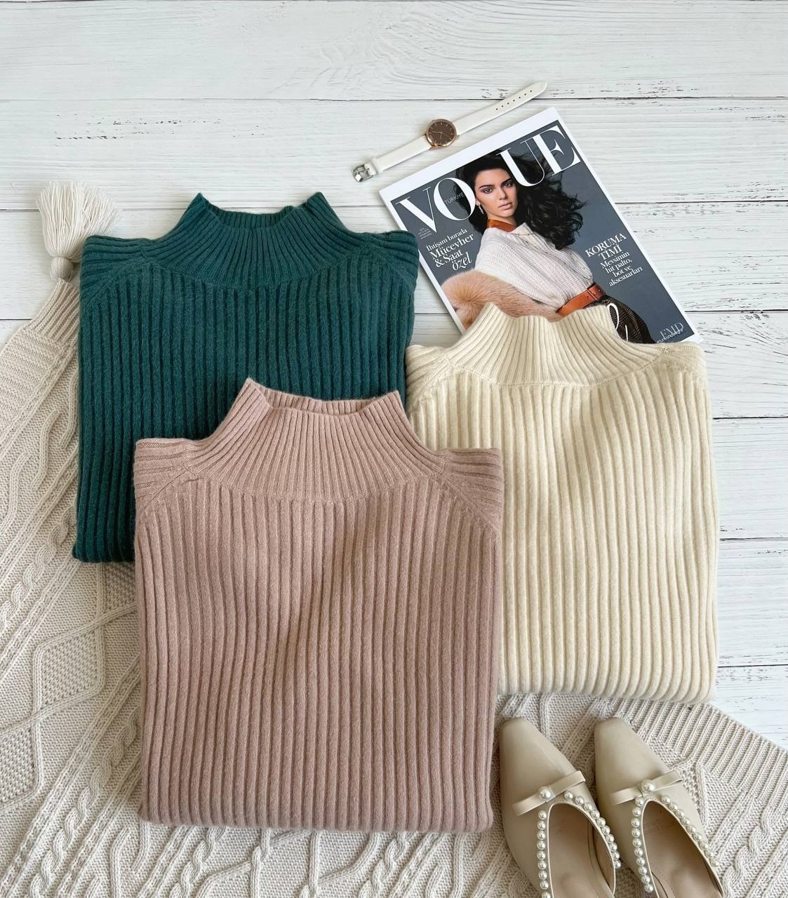 پلیور بافت کبریتی یقه سه سانت کد 2211