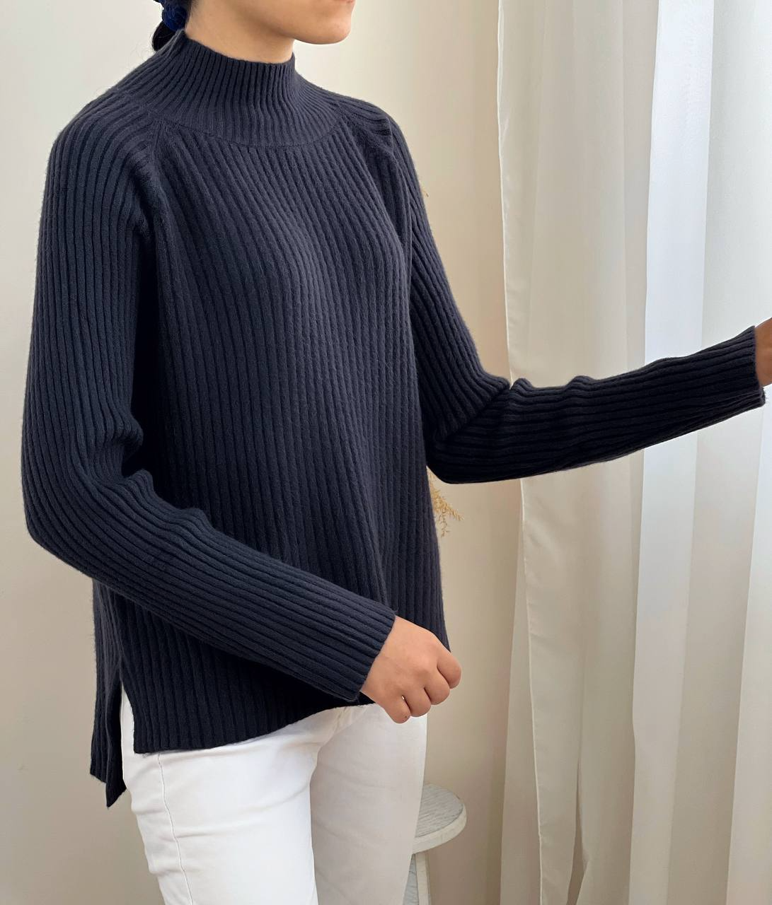 پلیور بافت کبریتی یقه سه سانت کد 2211