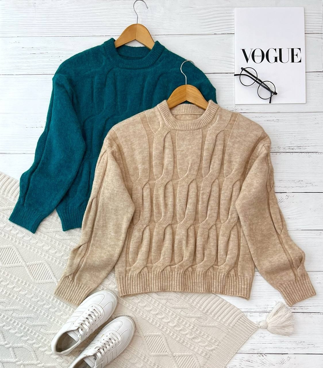 پلیور بافت یقه گرد کد 2215