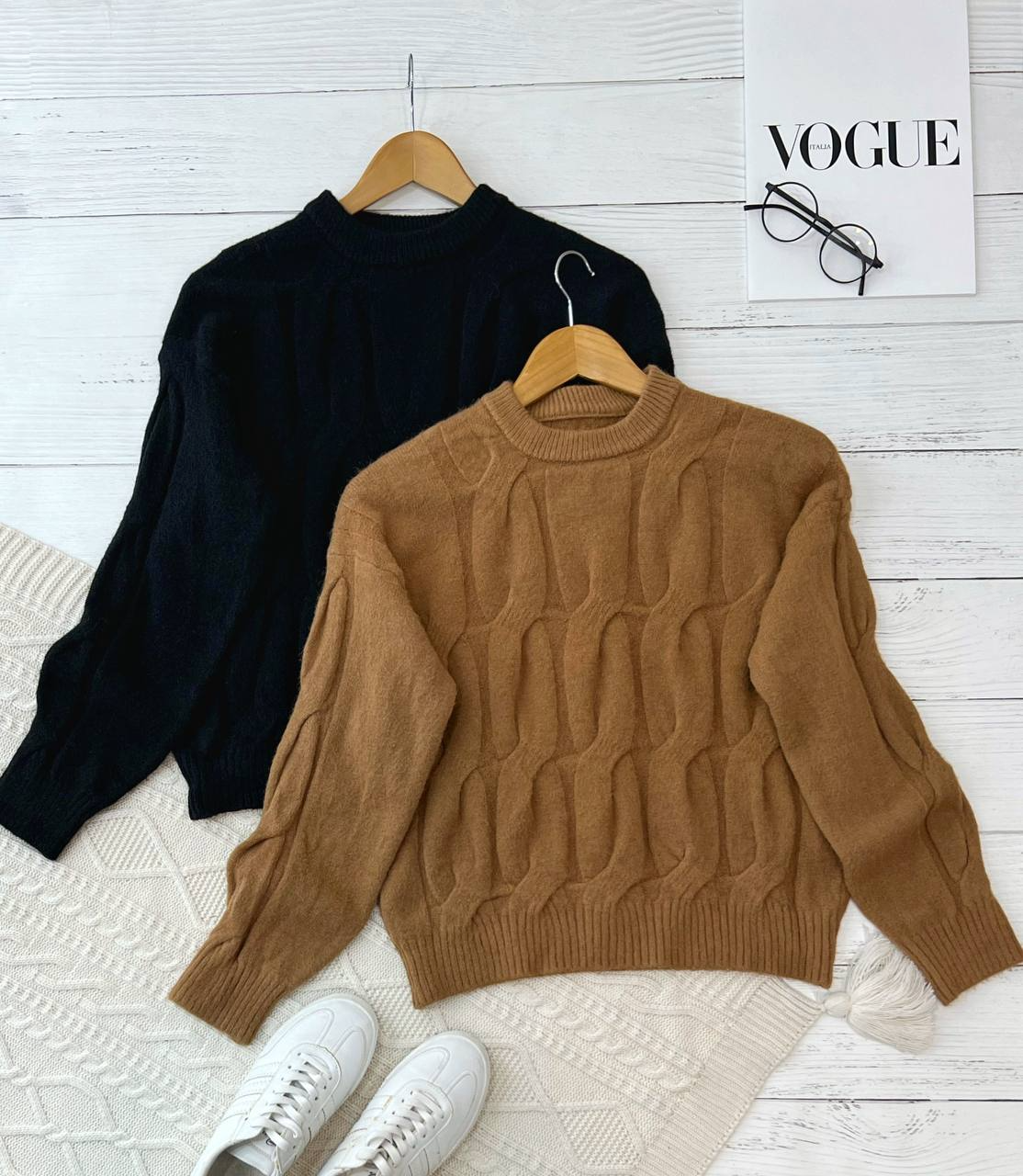 پلیور بافت یقه گرد کد 2215