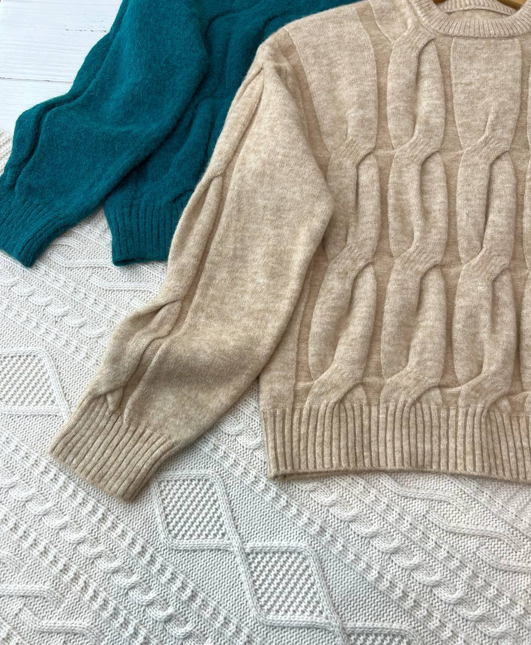 پلیور بافت یقه گرد کد 2215