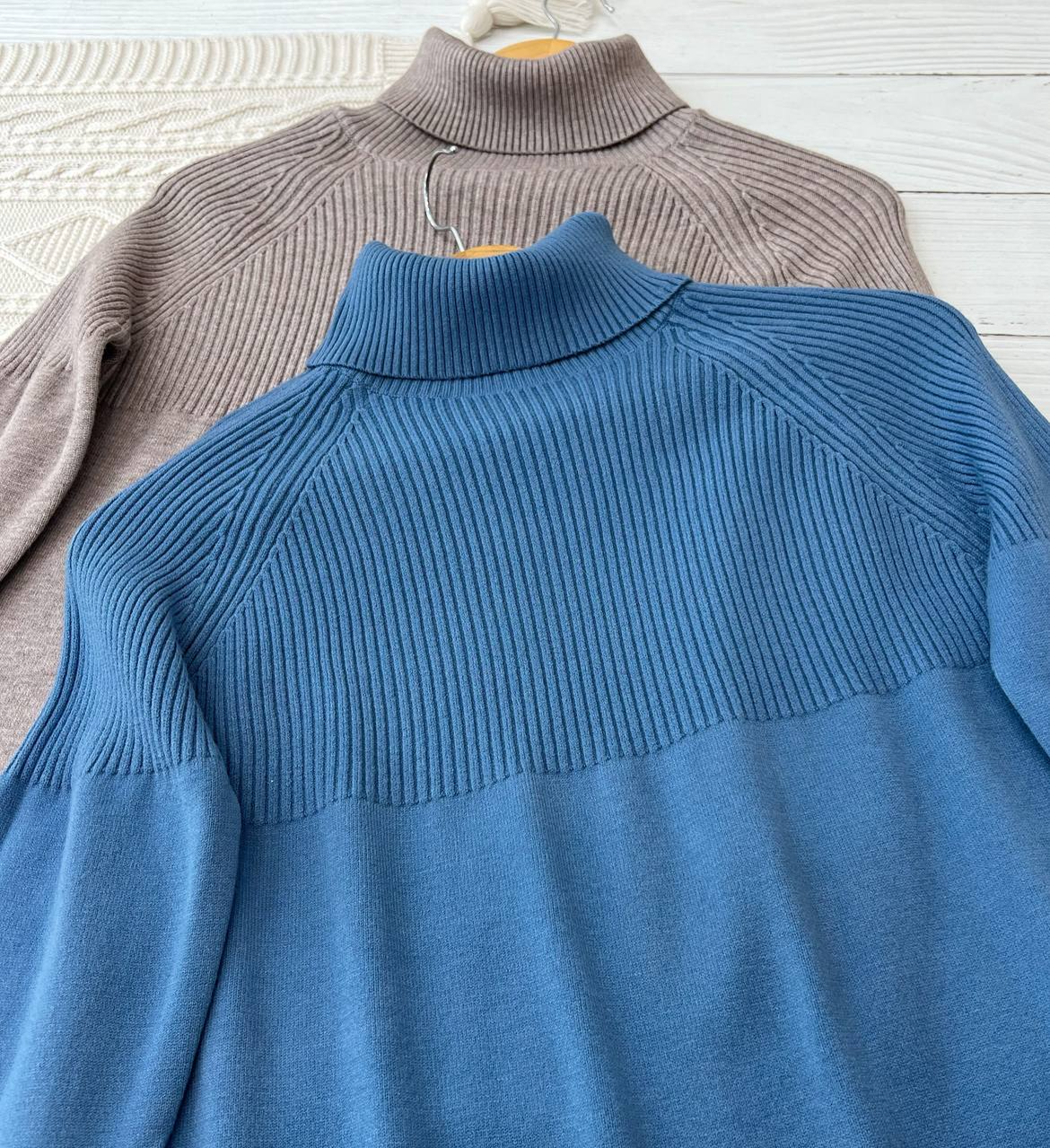 پلیور بافت یقه اسکی بغل چاک کد 2219