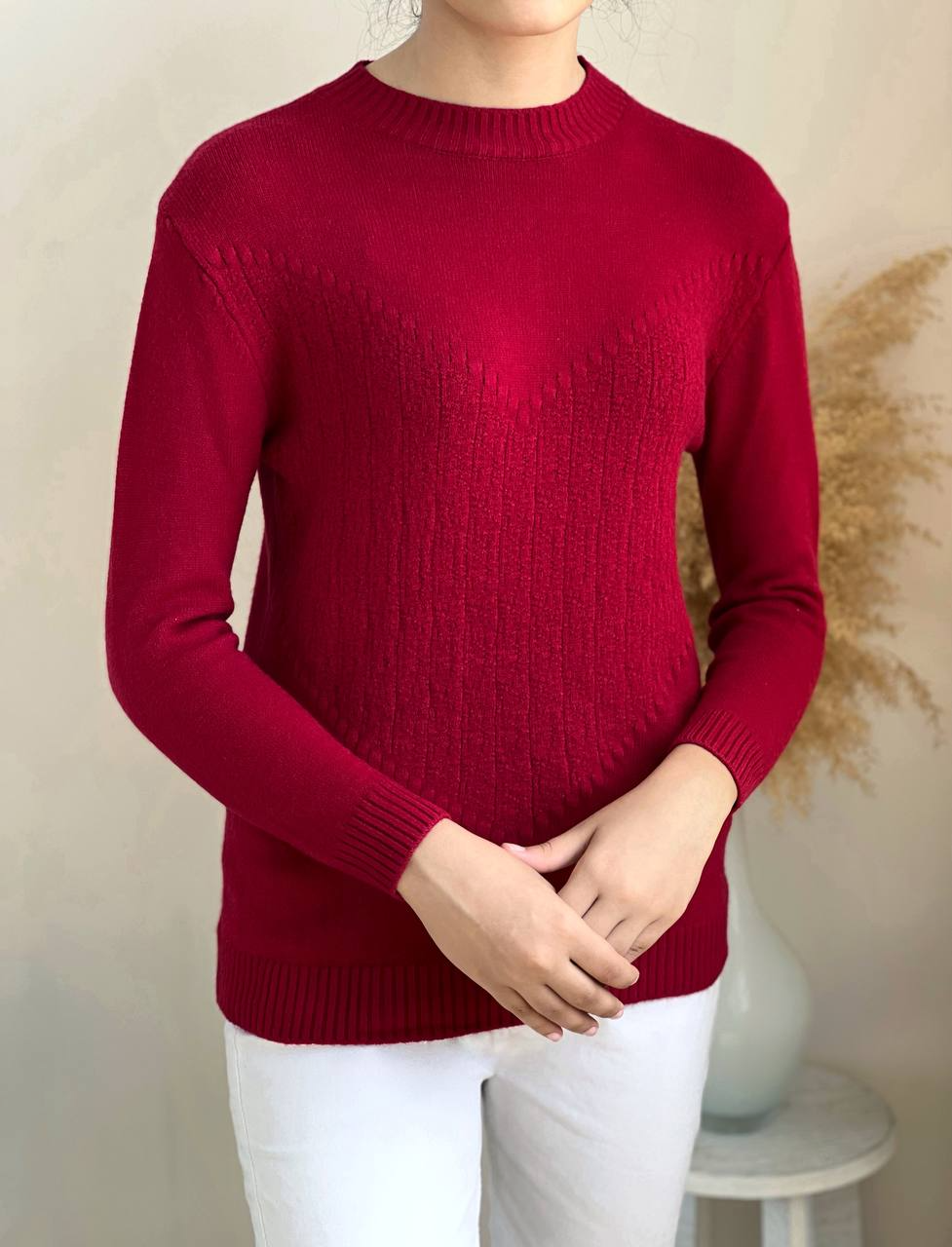 پلیور بافت یقه گرد گپ کد 2228