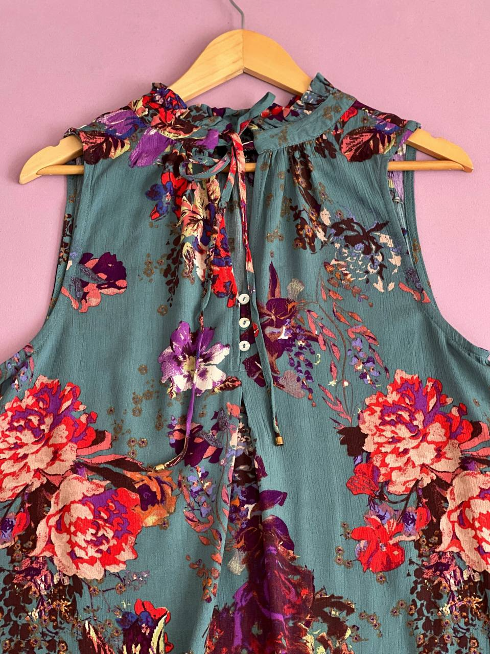 تاپ نخ کریشه گلدار کد 2241