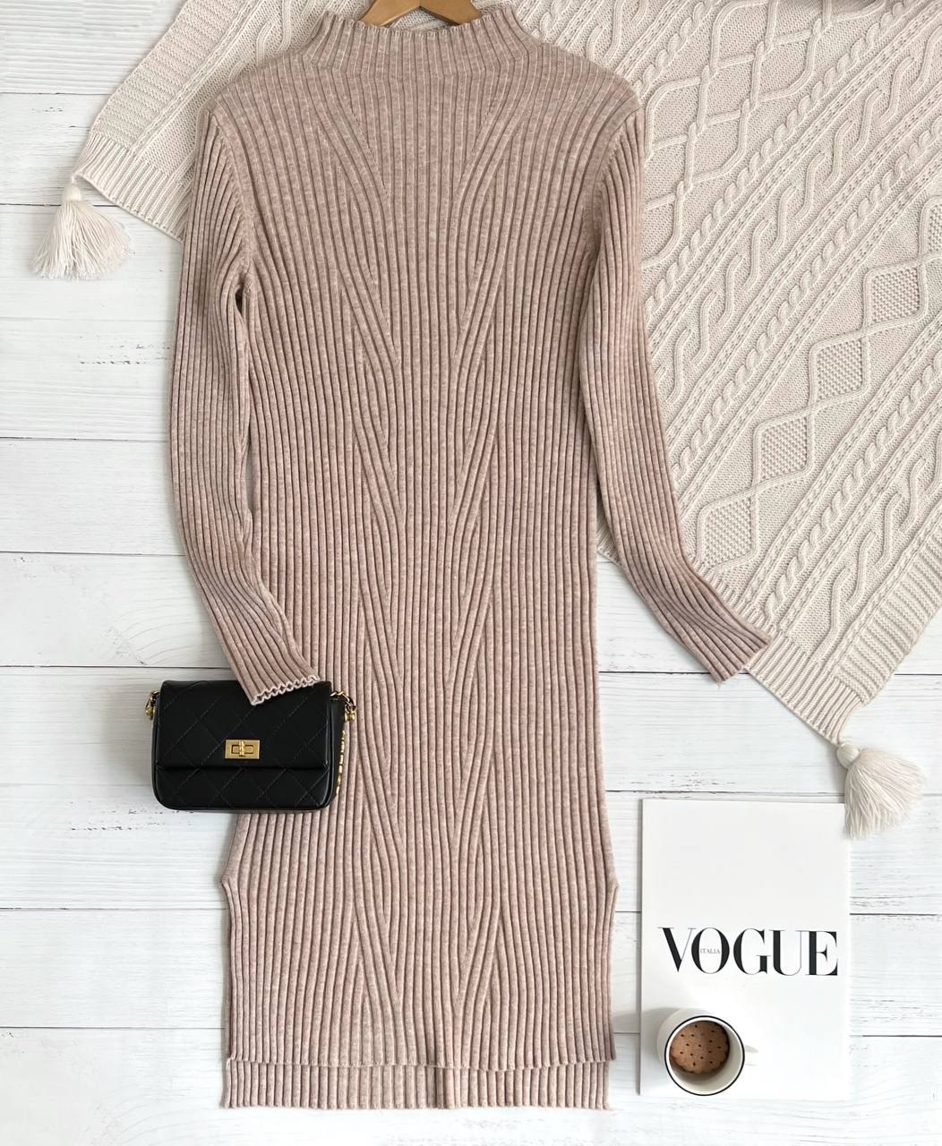 پیراهن بافت بلند کد 2250