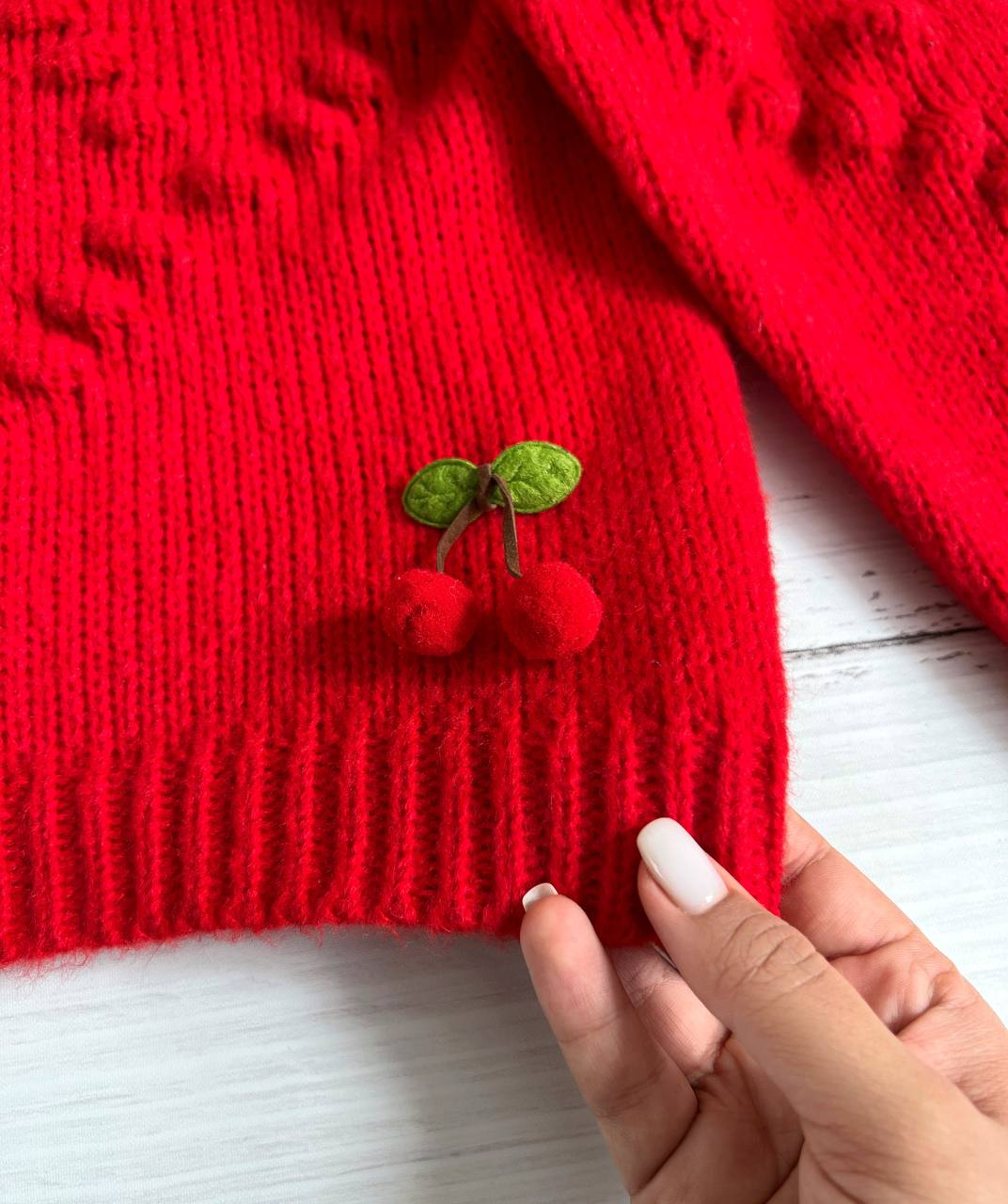 ژاکت بافت آلبالویی کد 2251