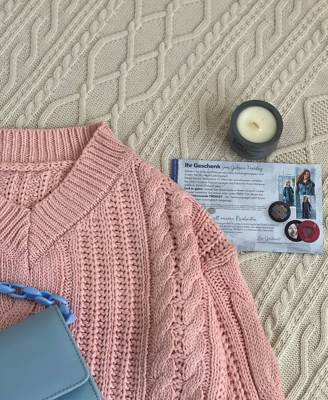 پلیور بافت زنجیری دانه درشت کد 2256