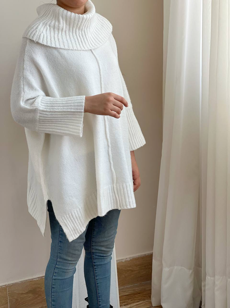 مانتو بافت استین کیمونو کد 2259