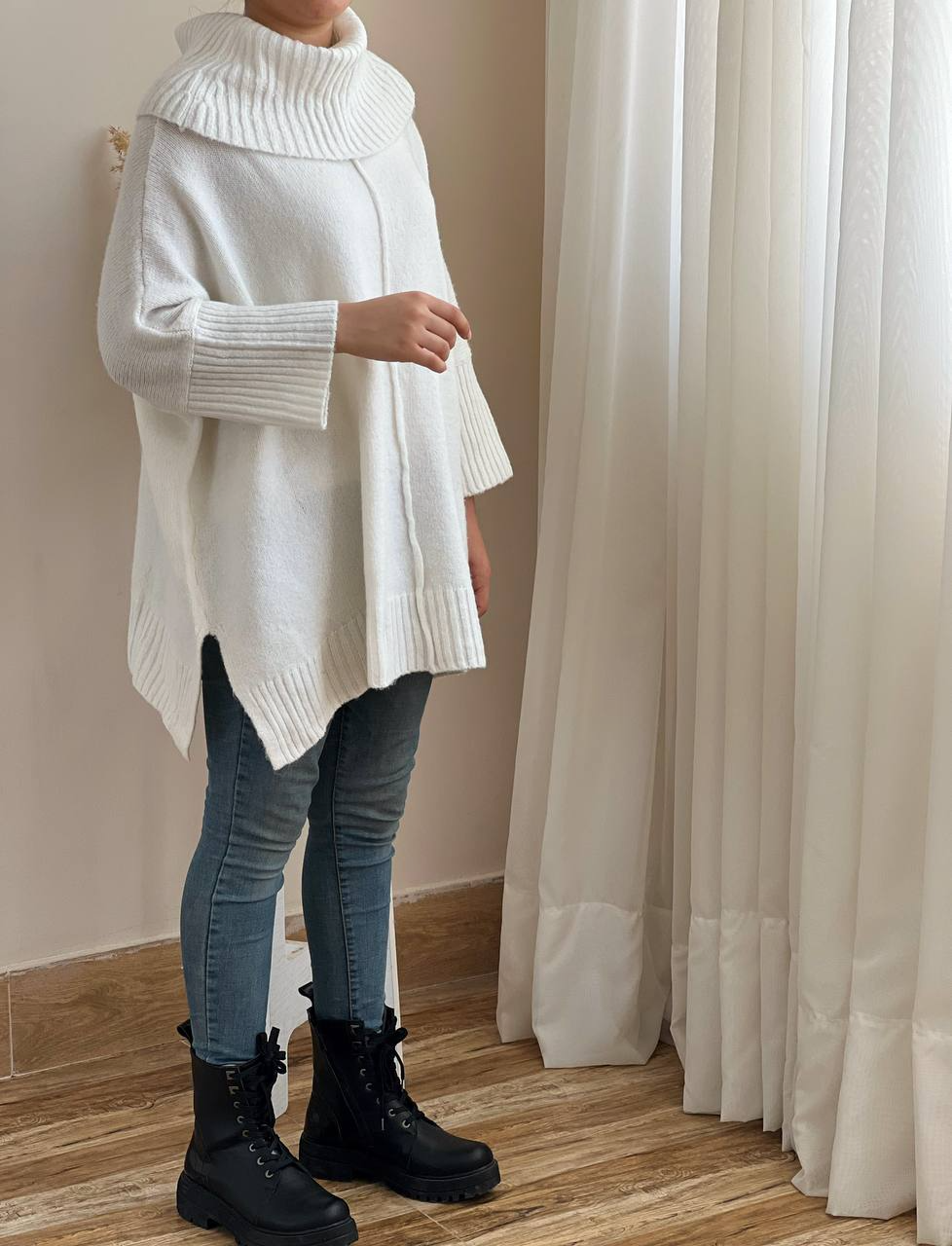 مانتو بافت استین کیمونو کد 2259