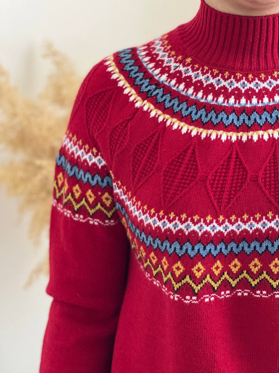 پلیور بافت یقه سه سانت سنتی کد 2261