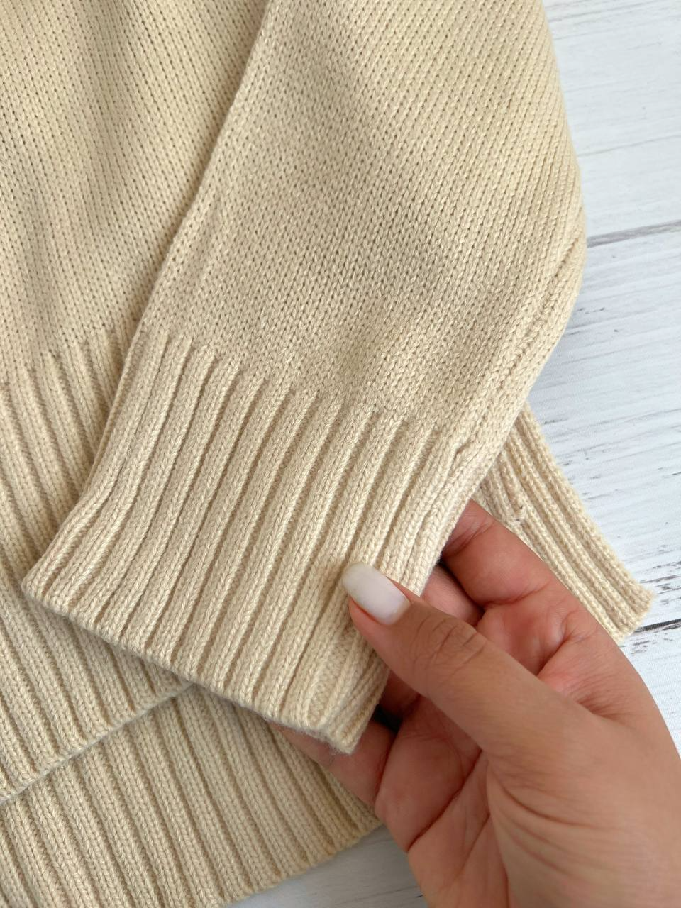 پلیور بافت یقه اسکی قواره ازاد کد 2265