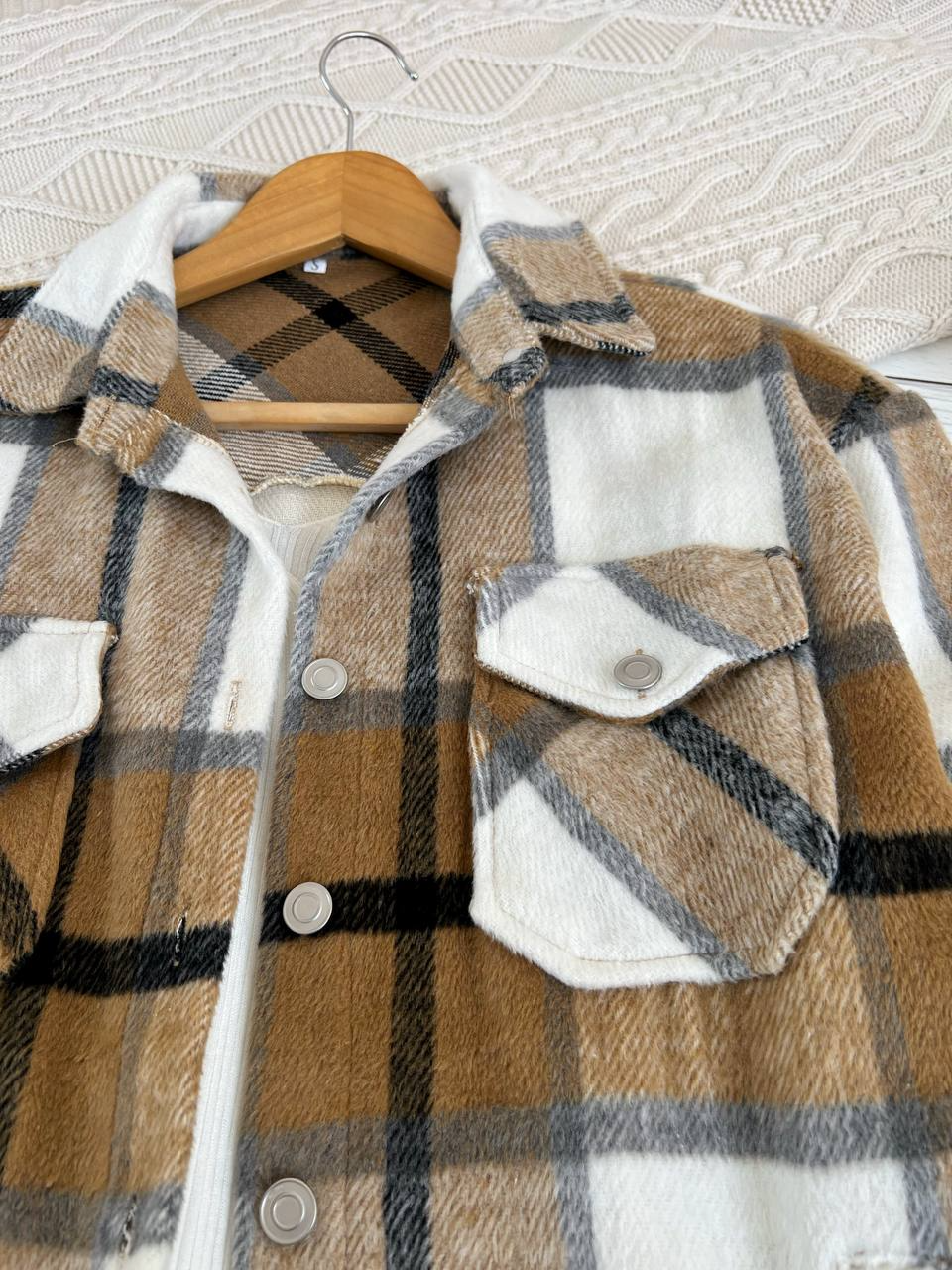 شکت چهارخونه پشمی کد 2266