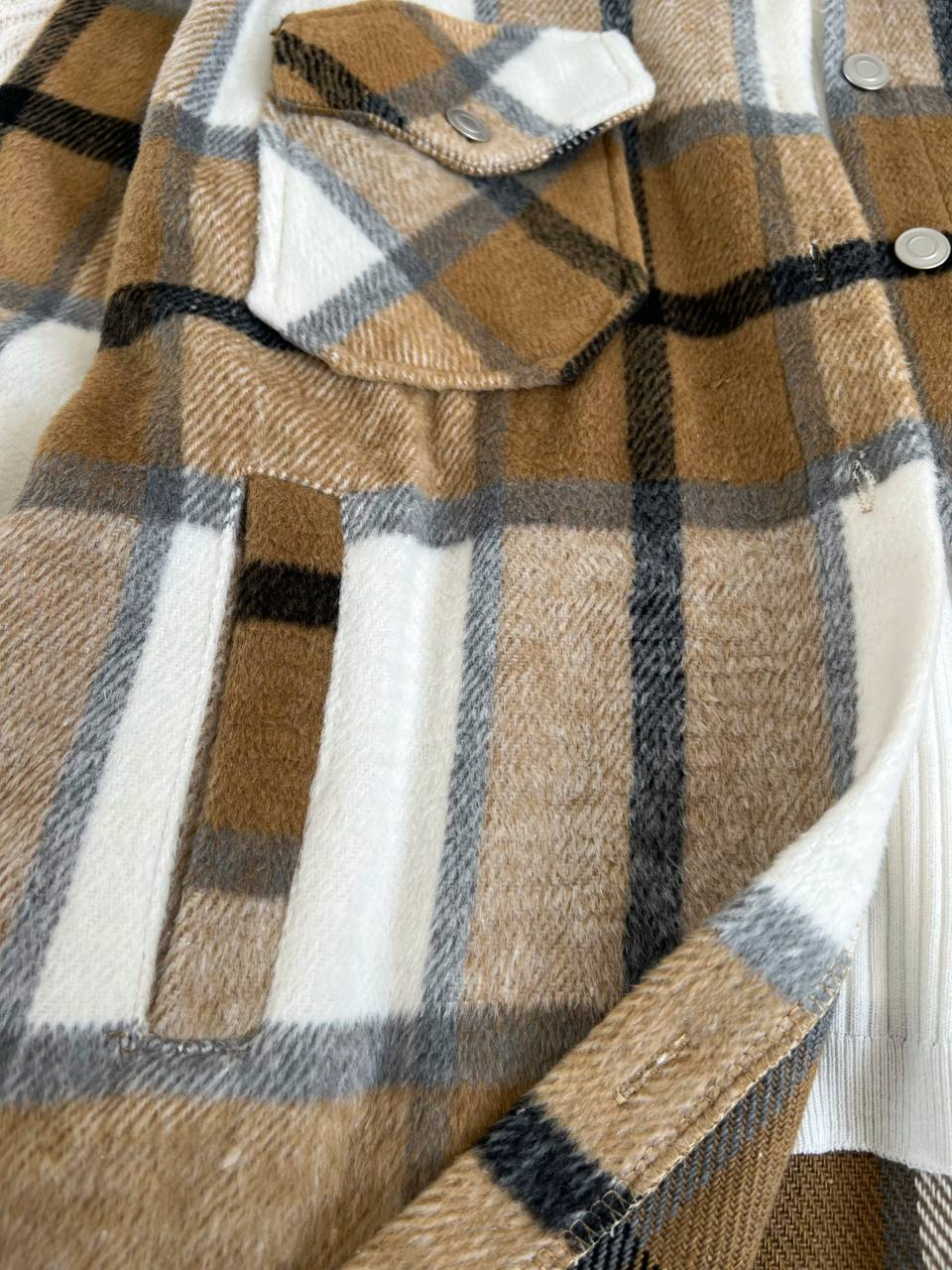 شکت چهارخونه پشمی کد 2266