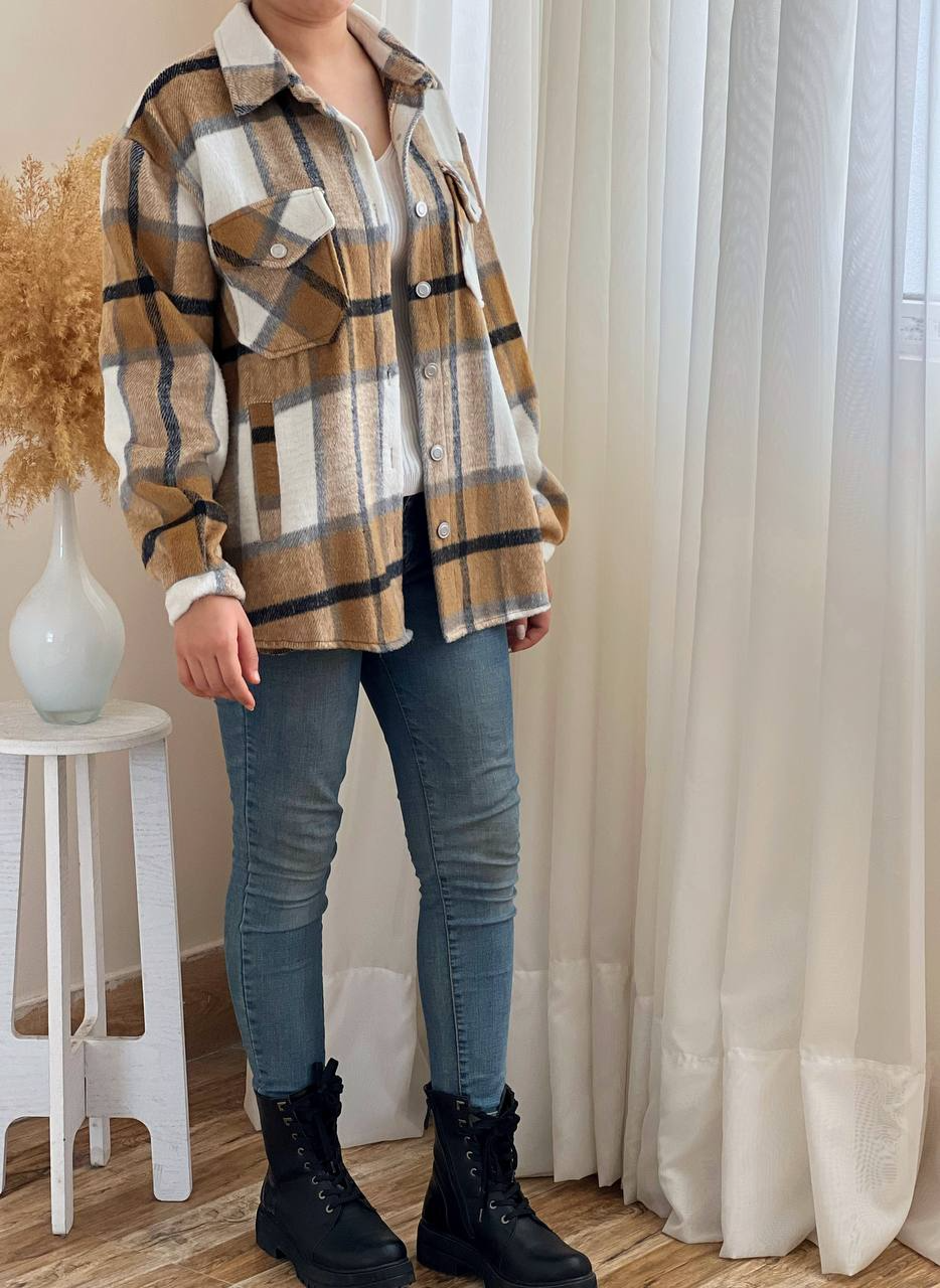 شکت چهارخونه پشمی کد 2266