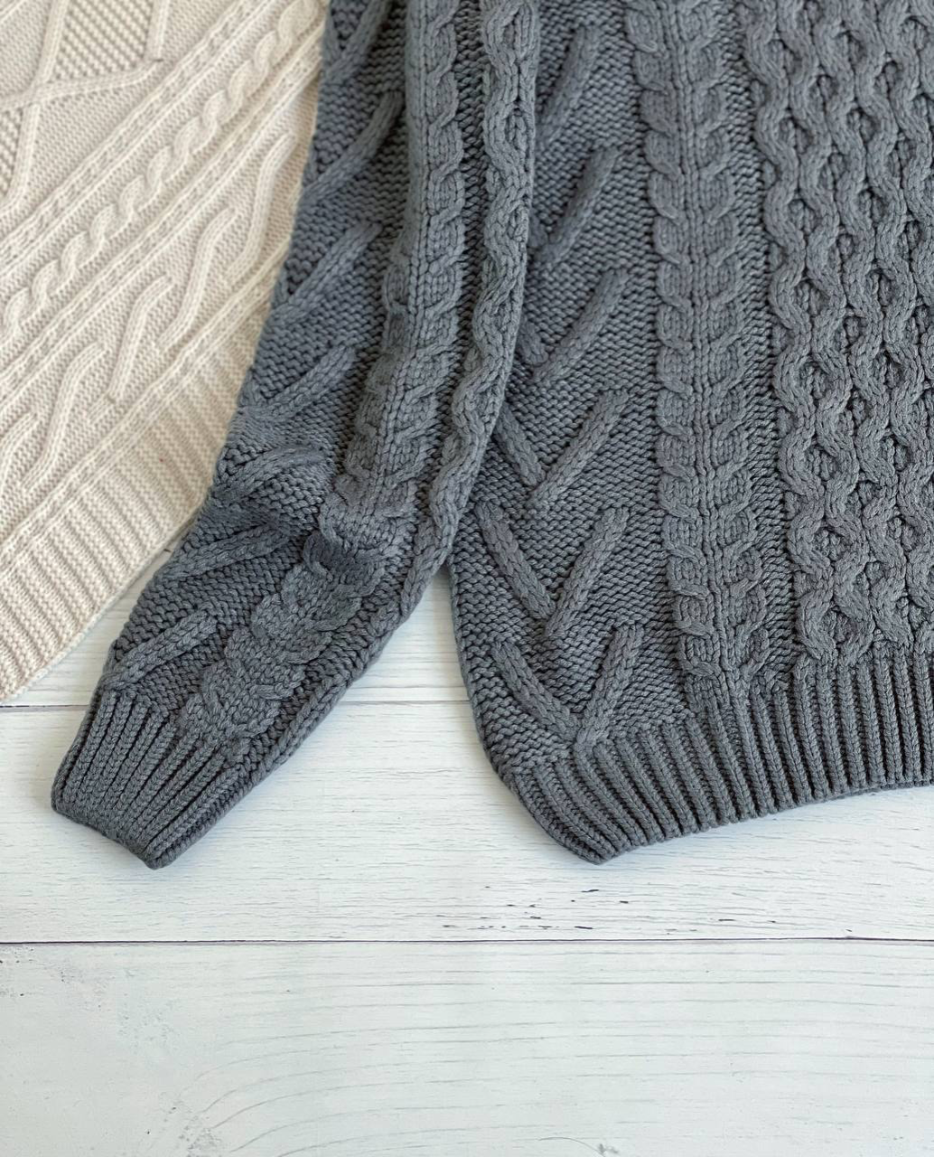 پلیور بافت زنجیری یقه گرد کد 2271