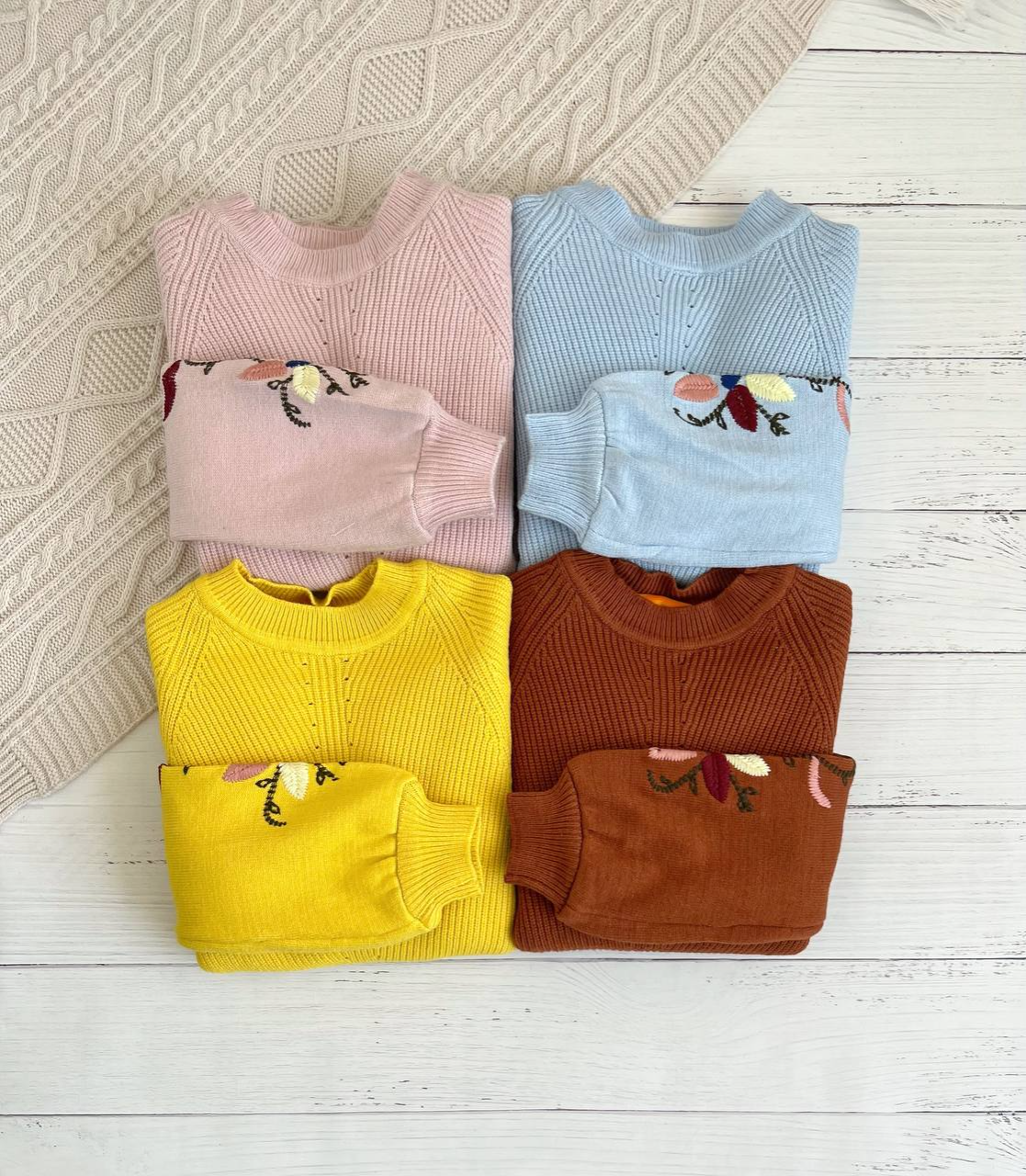 پلیور بافت آستر مخمل گلدوزی کد 2274