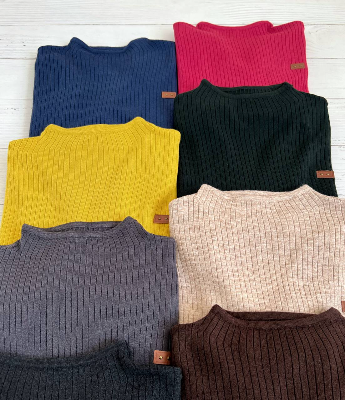 پلیور بافت یقه ایستاده کد 2275