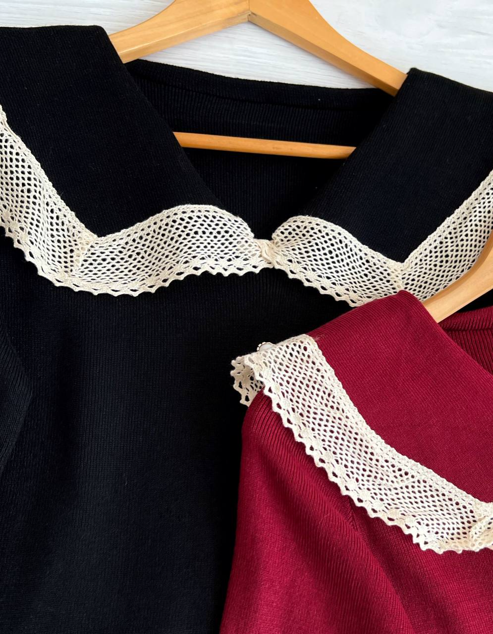 پیراهن بافت یقه گیپور کد 2279