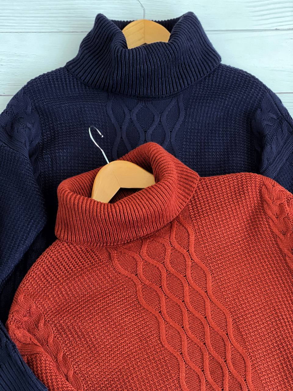 پلیور بافت یقه اسکی کد 2280