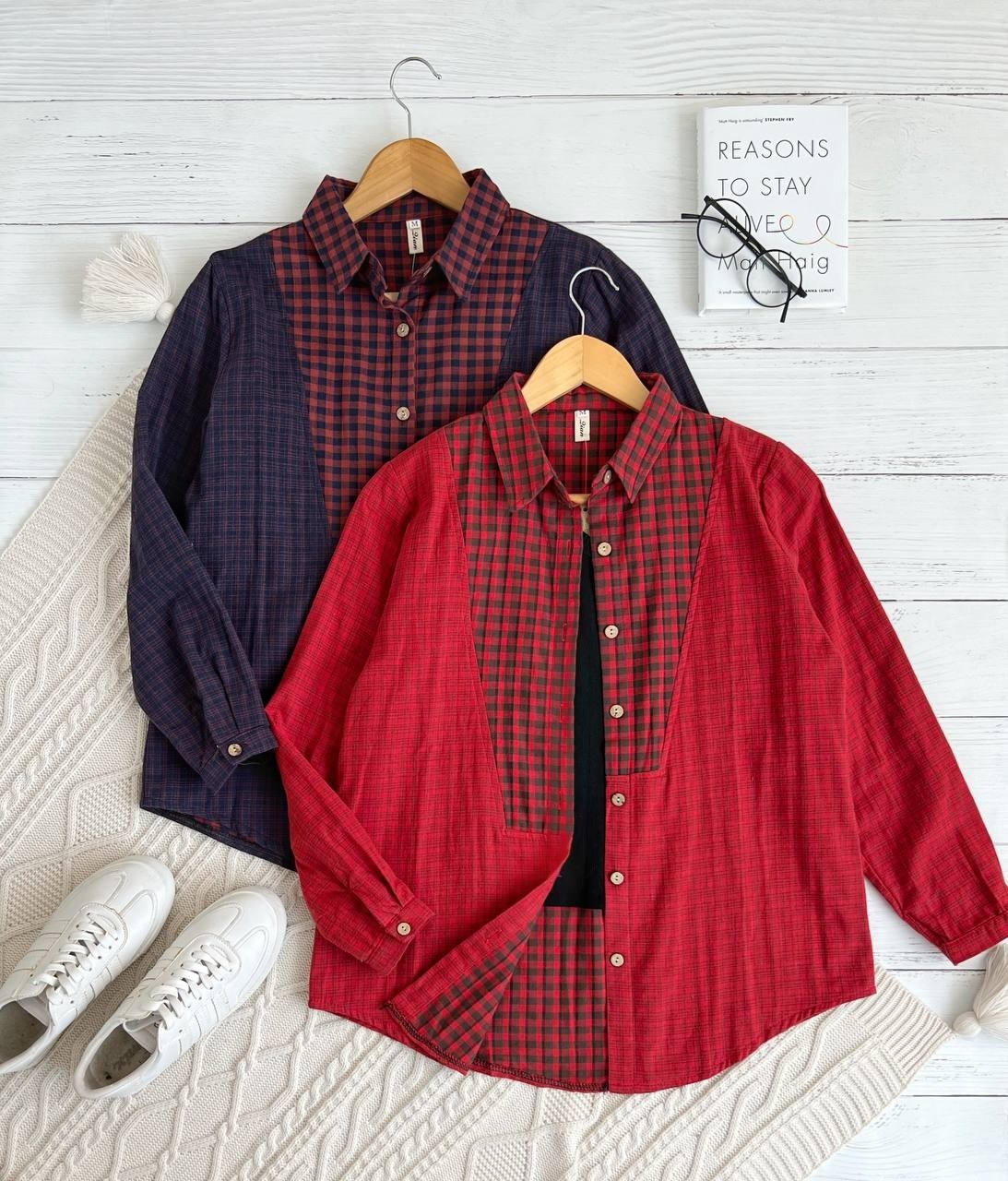 شومیز نخ دو لایه کد 2285