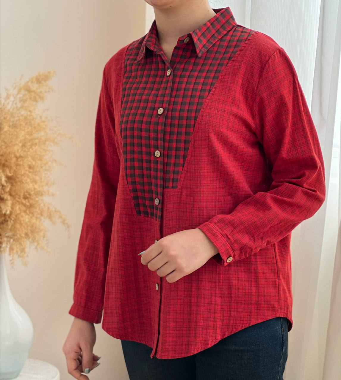 شومیز نخ دو لایه کد 2285