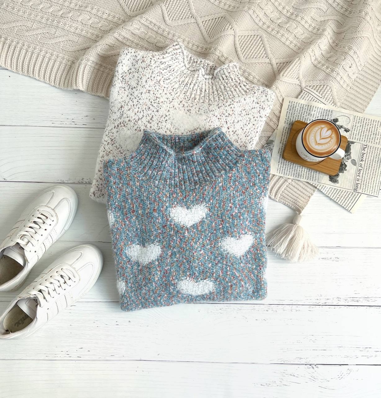 پلیور بافت قلب گرم بالا کد 2289