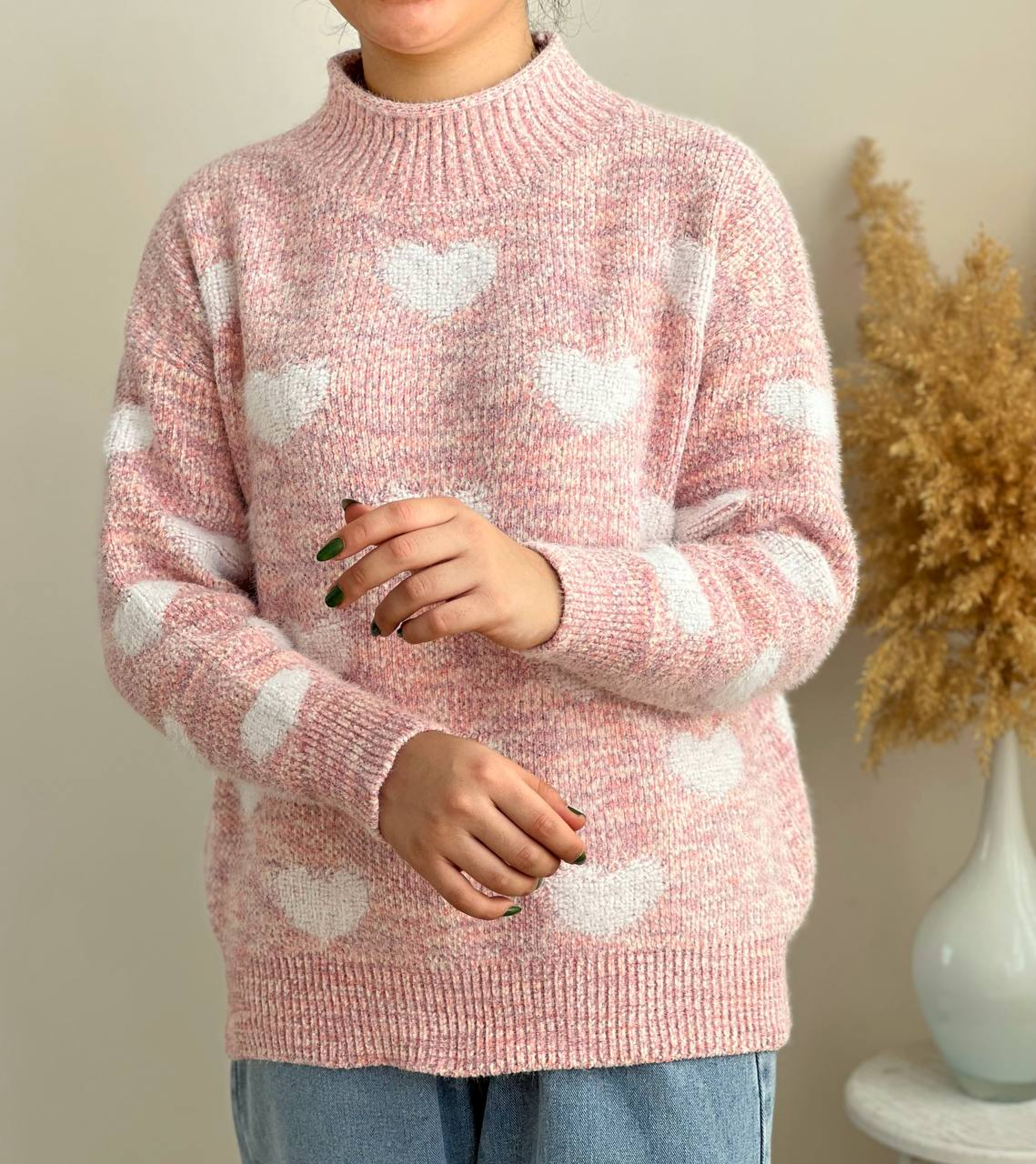 پلیور بافت قلب گرم بالا کد 2289