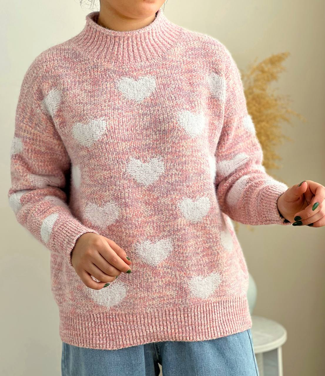 پلیور بافت قلب گرم بالا کد 2289