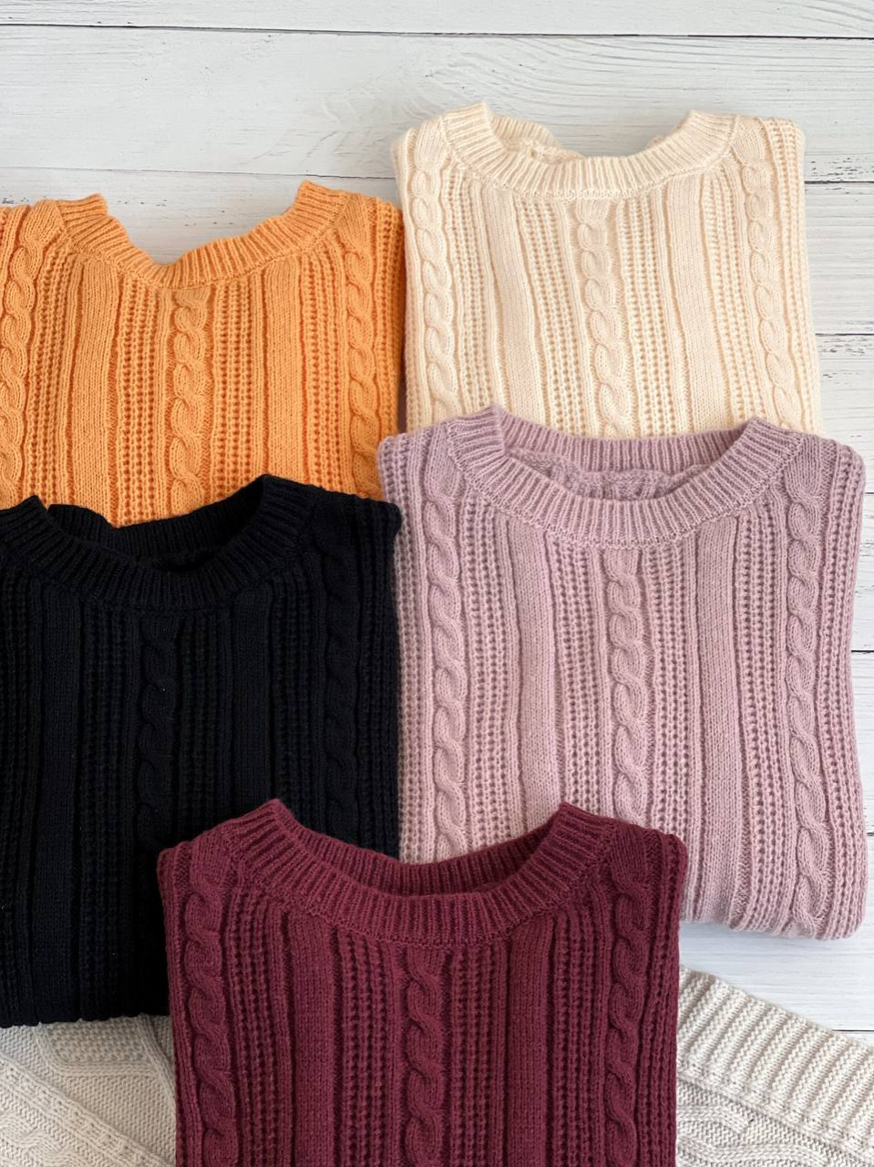 پلیور بافت زنجیری 5 رنگ کد 2292