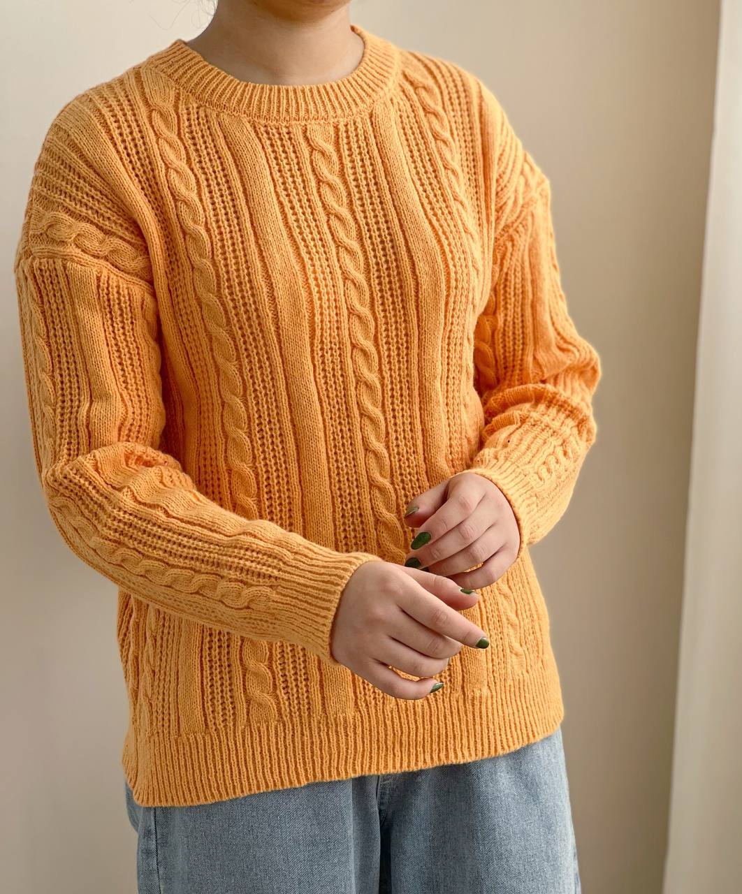 پلیور بافت زنجیری 5 رنگ کد 2292