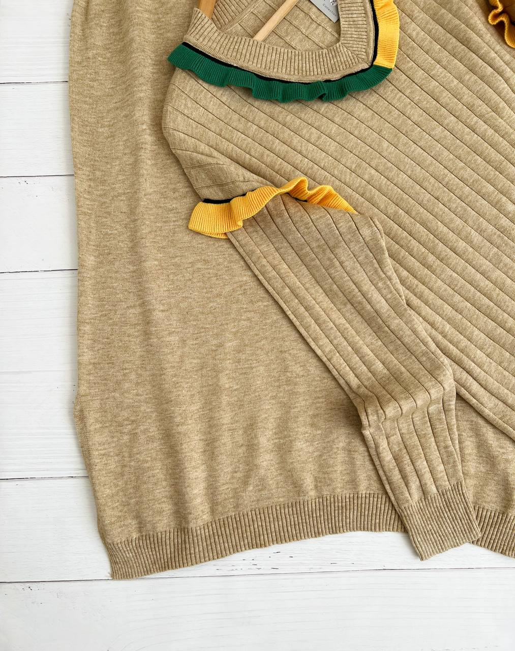 ست پیراهن + پلیور بافت کد 2304