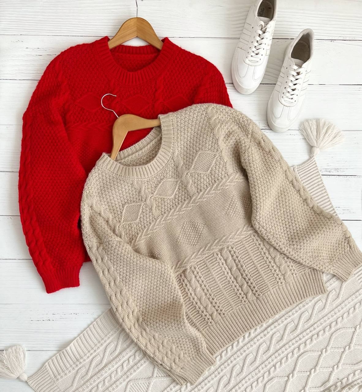 پلیور بافت قواره آزاد زنجیری کد 2305