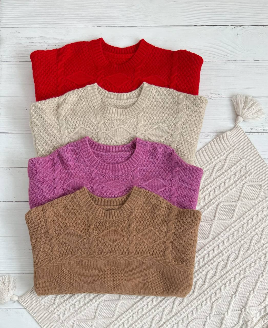 پلیور بافت قواره آزاد زنجیری کد 2305