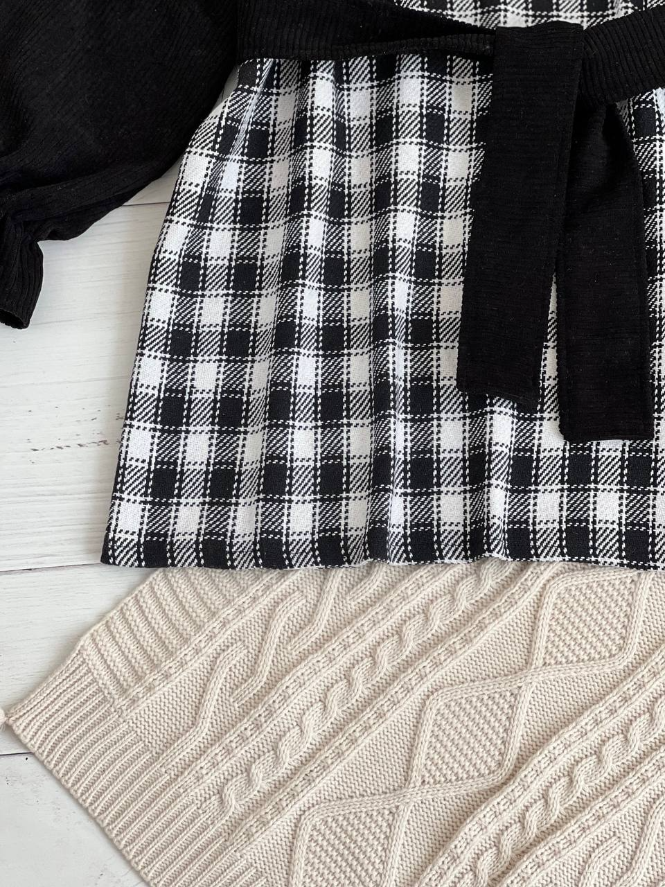 مانتو چهارخونه کشمیر کد 2307