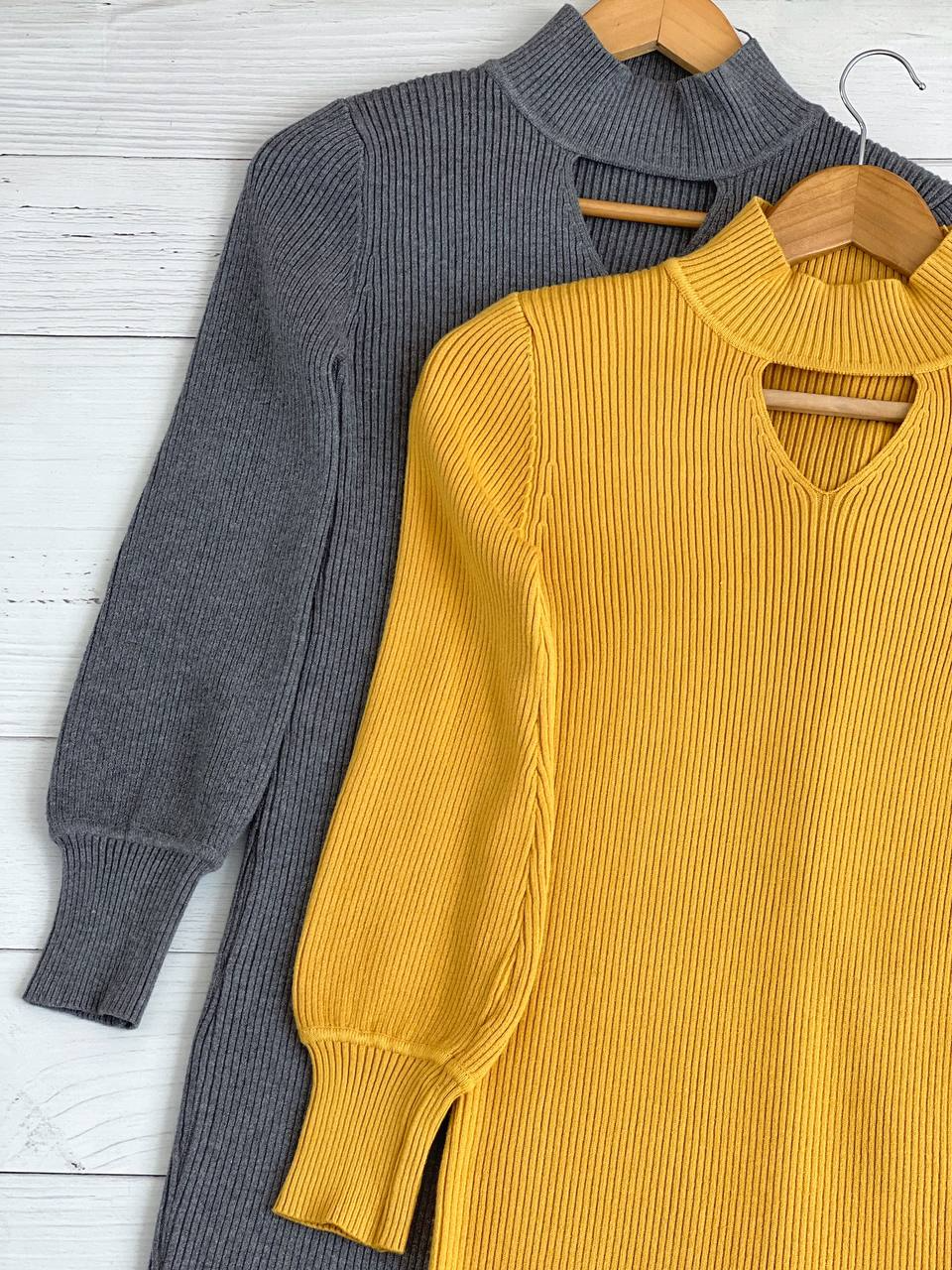 پیراهن بافت آستین مچی کد 2312