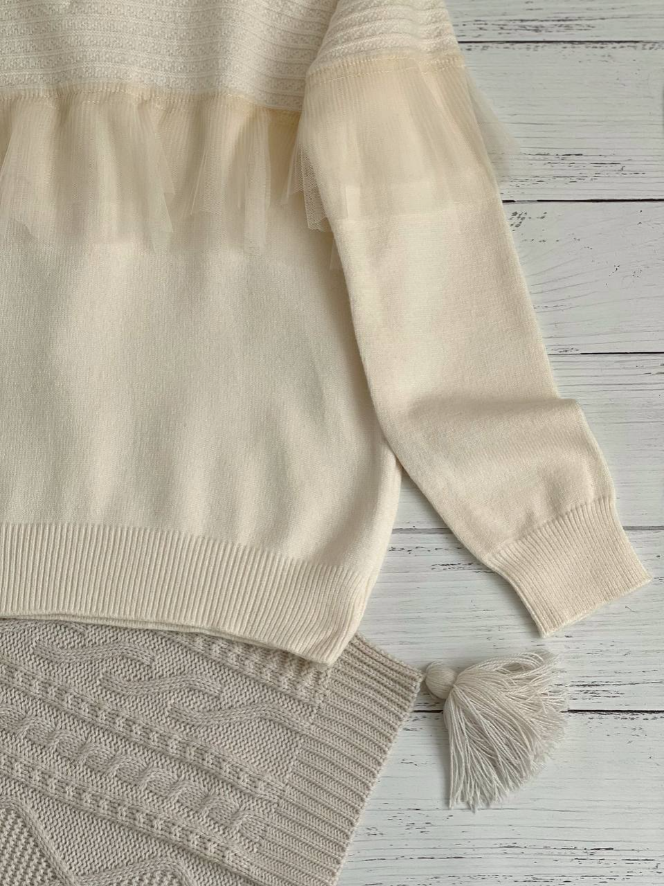 پلیور بافت جلو چین دار کد 2314