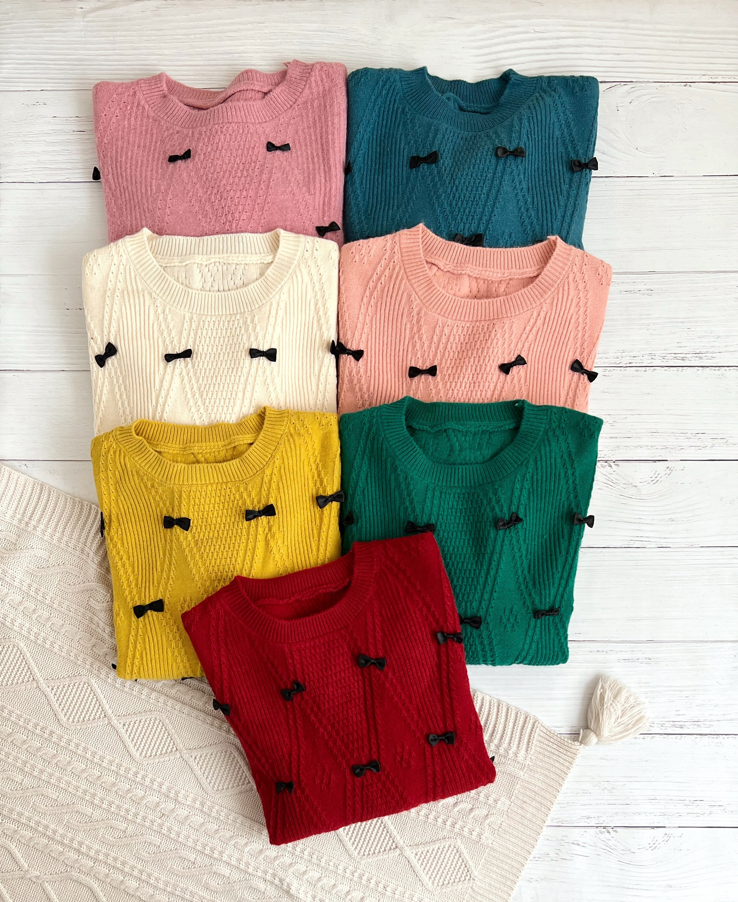 پلیور بافت پاپیون دوزی کد 2320