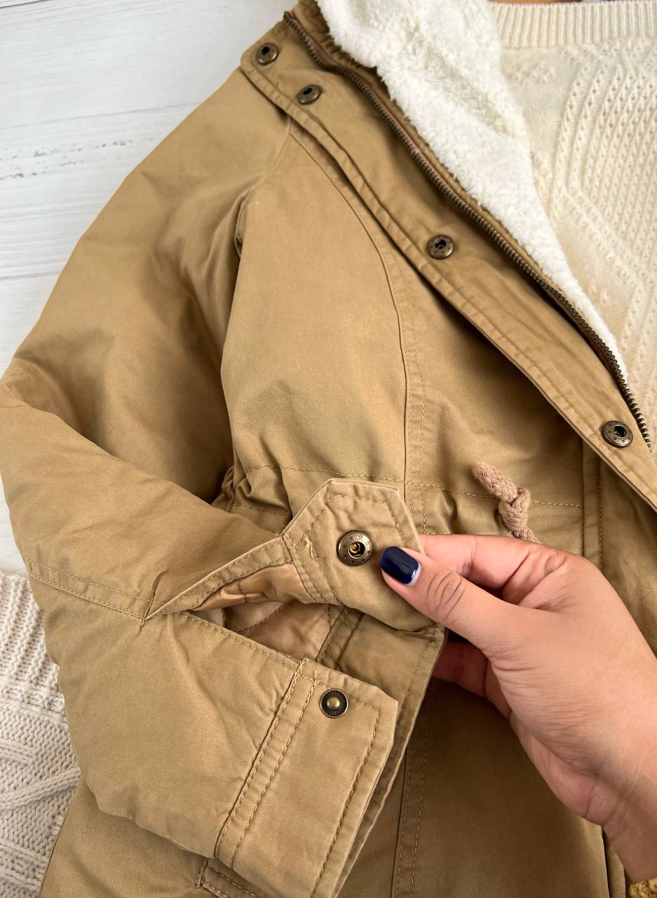 کاپشن کتان کلاهدار کد 2323