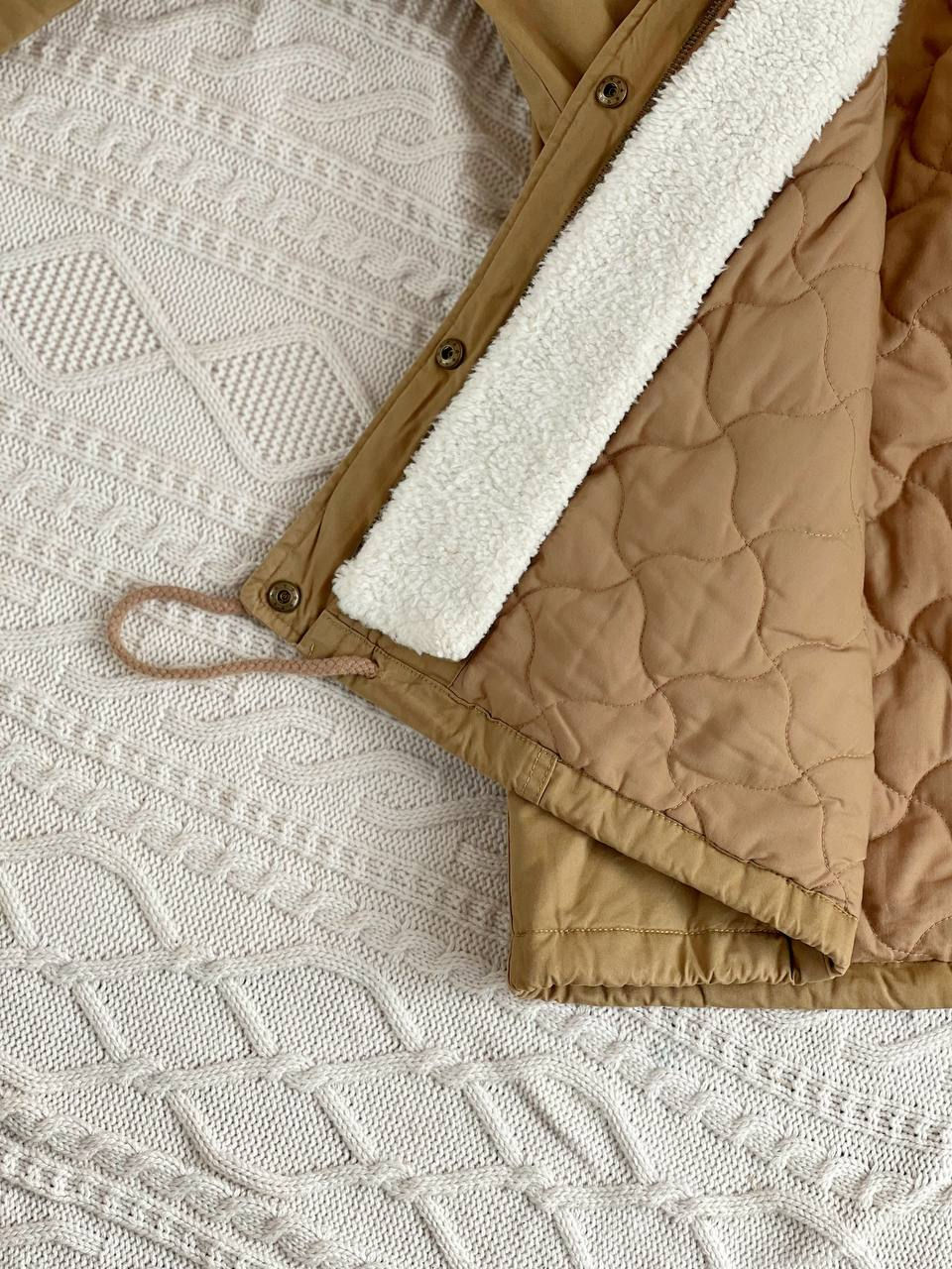 کاپشن کتان کلاهدار کد 2323