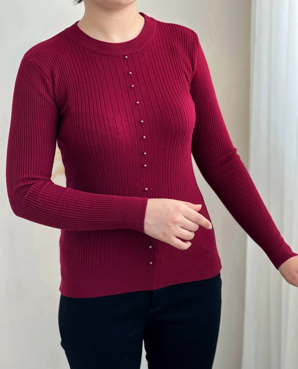 پلیور بافت جلو مروارید گپ کد 2324